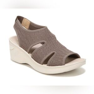 Bzees Daytona Slingback Wedge Sandals Sz 10 Wide By Life Stride New In Box